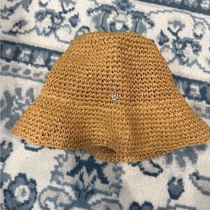 lululemon athletica Tan Crochet/Straw Hat